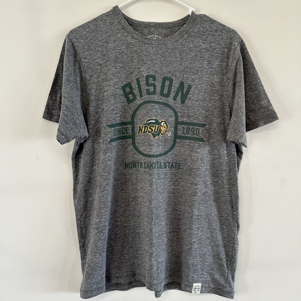 Women's‎ Legacy North Dakota NDSU Bison T Shirt Heather Gray Medium Football
